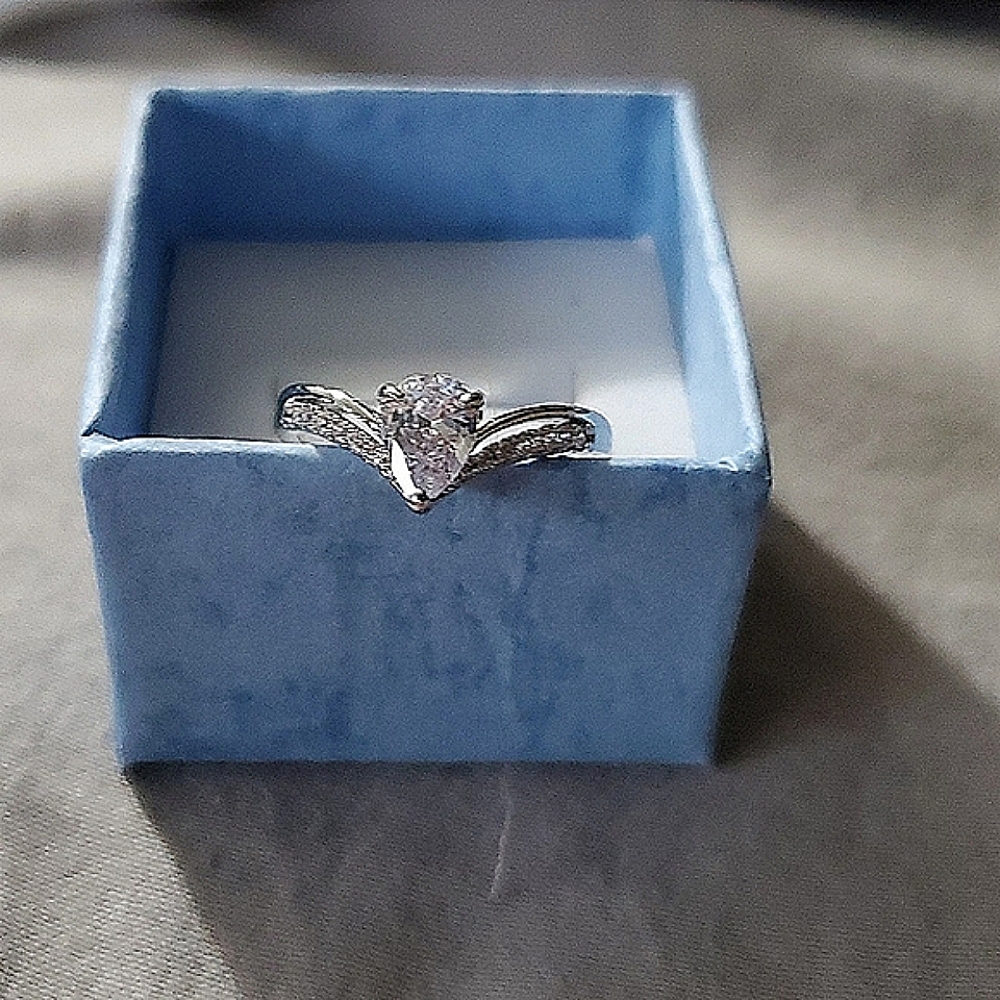 Silver Ring with CZ stones